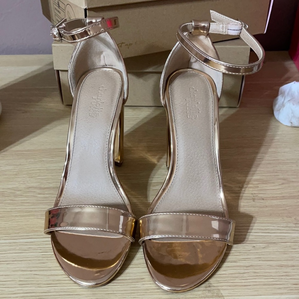 Rose Gold Block Heels